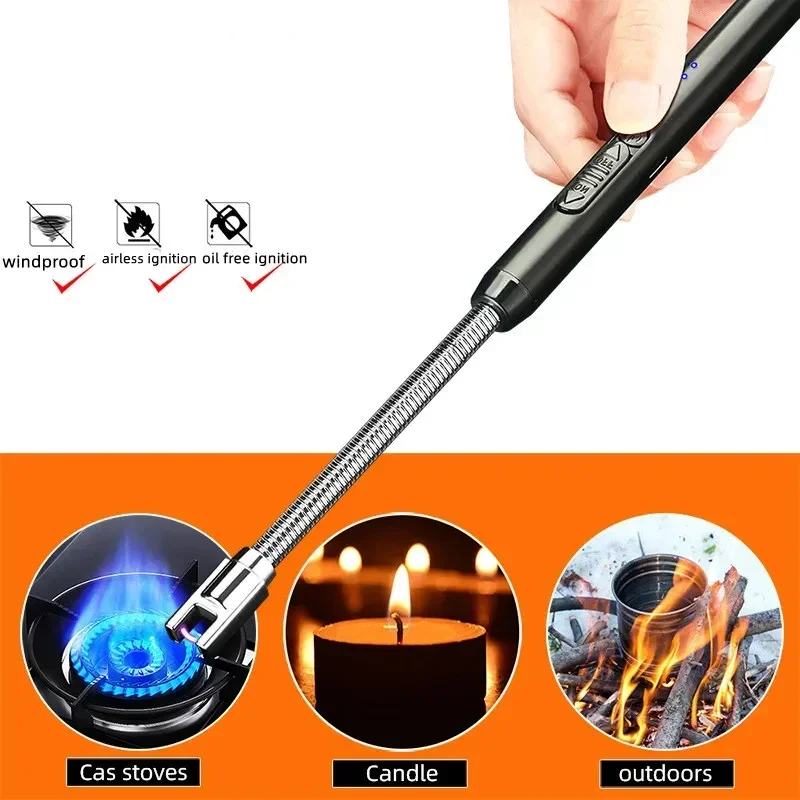 Outdoor Power Burner - 360 ° Accenditore portatile ricaricabile di