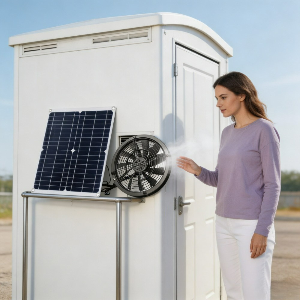 Outdoor Power Vent - Kit Ventilatore Solare da 15W 25W