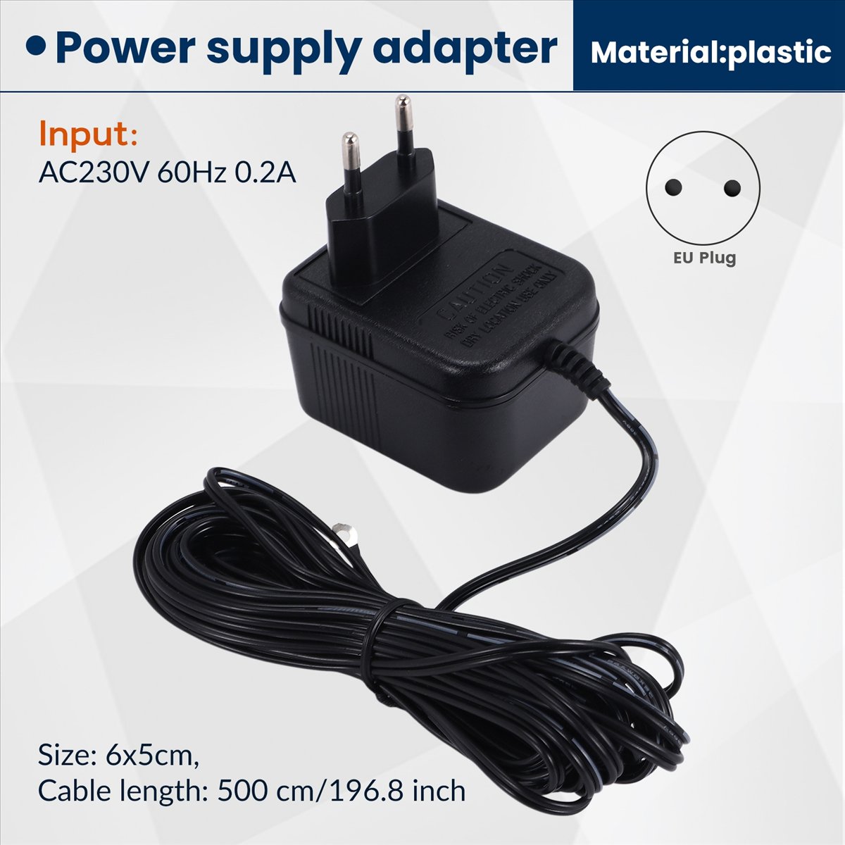 Outdoor Power Adapter Ring - (ABGQ) Adattatore caricabatterie 18V 500MA per