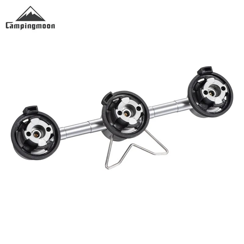 Outdoor Power Burner - CAMPINGMOON Adattatore da tre a uno
