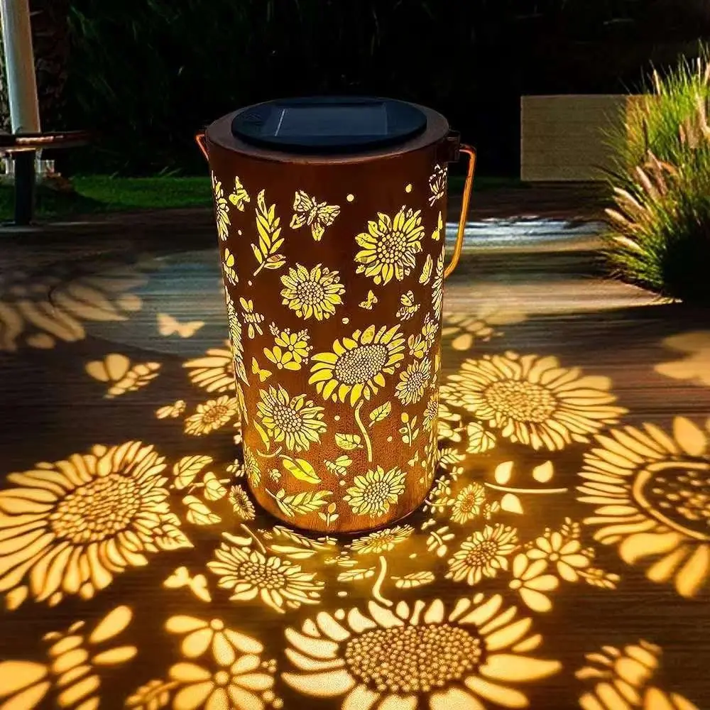 Outdoor Power Lights - Luce Solare a Forma di Girasole,