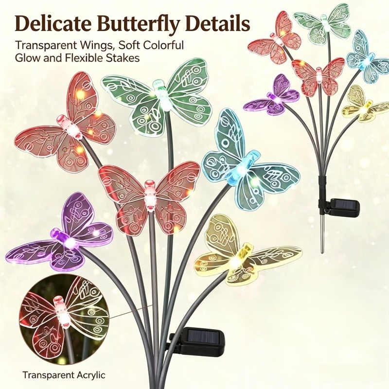 Outdoor Power Lights - Luci a Farfalla Alimentate a Energia