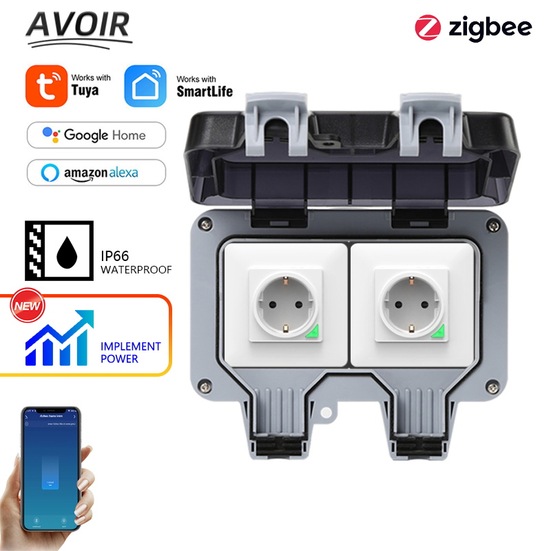 Outdoor Usb Power Adapter - Avoir Tuya Zigbee Prese elettriche IP66
