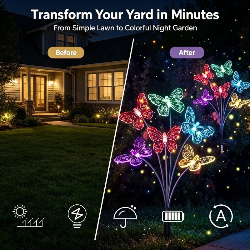 Luci a Farfalla Alimentate a E - Outdoor Power Lights recensione e prezzo